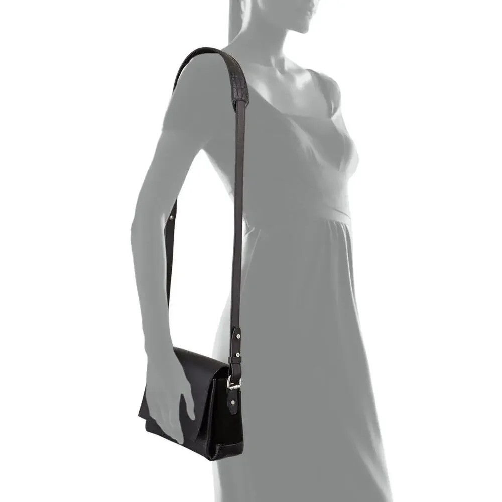 Proenza Schouler Black Leather Elliot Mini Shoulder Bag New Crossbody PS1